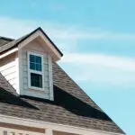 view of a homes roof.