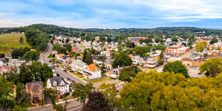 Ariel view of a neighborhood